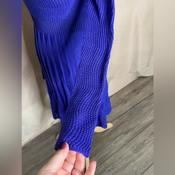 Missoni Blue Knit Long Sleeve Dress - Picture 7 of 9